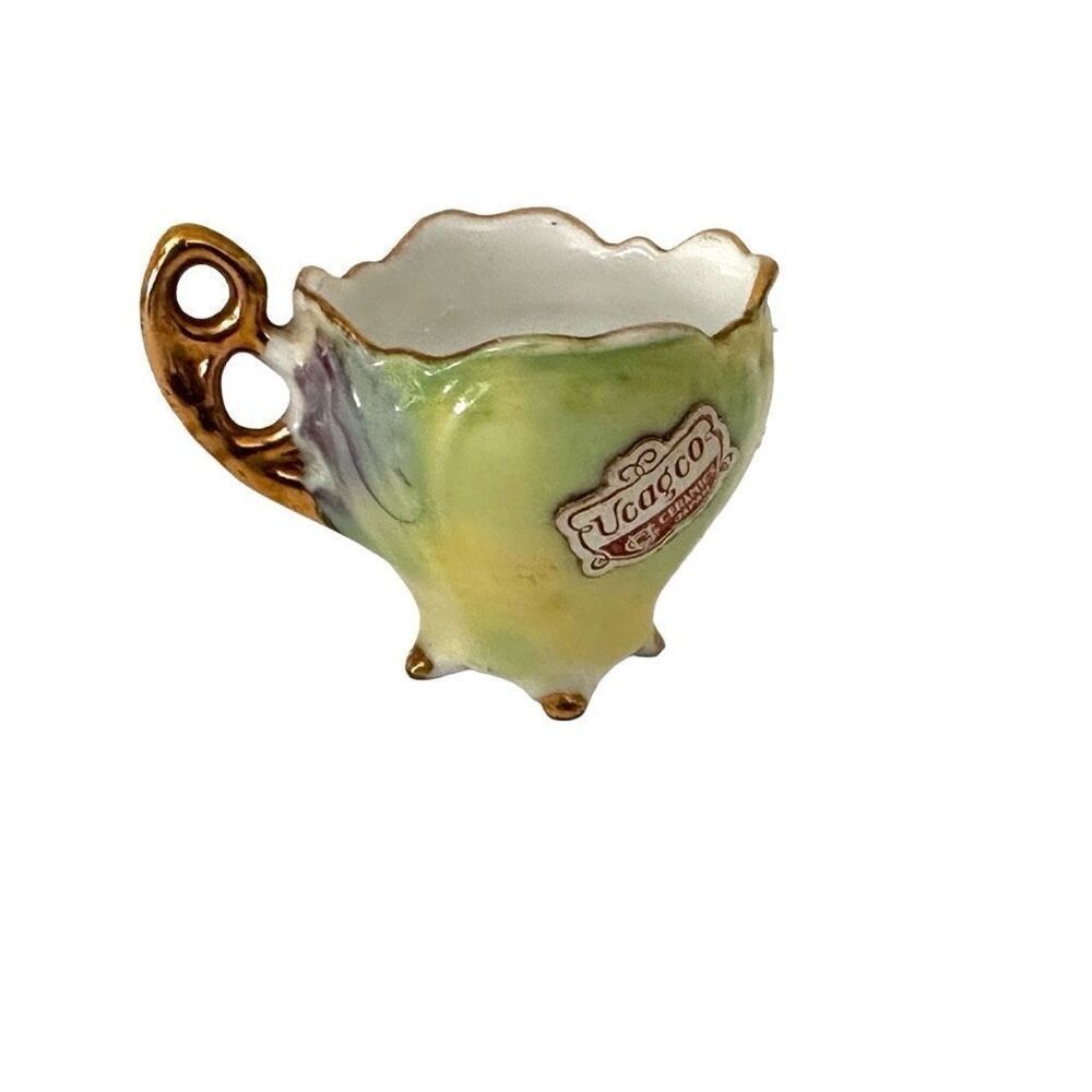 vintage Ucagco yellow mini tea cup